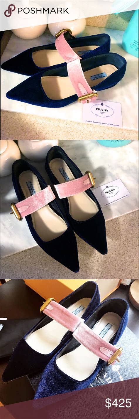 prada pointy toe ballerina flat|Prada velvet ballerina.